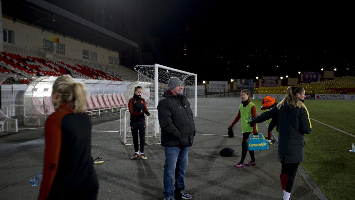 TRUE BLUE: Anthony Plant was invited to watch a behind-closed-doors training session at Zvezda Stadium