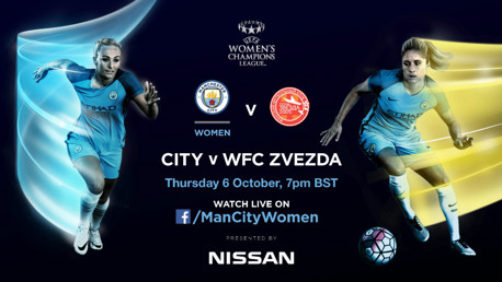 TUNE IN: MCWFC v Zvezda is live on Facebook.