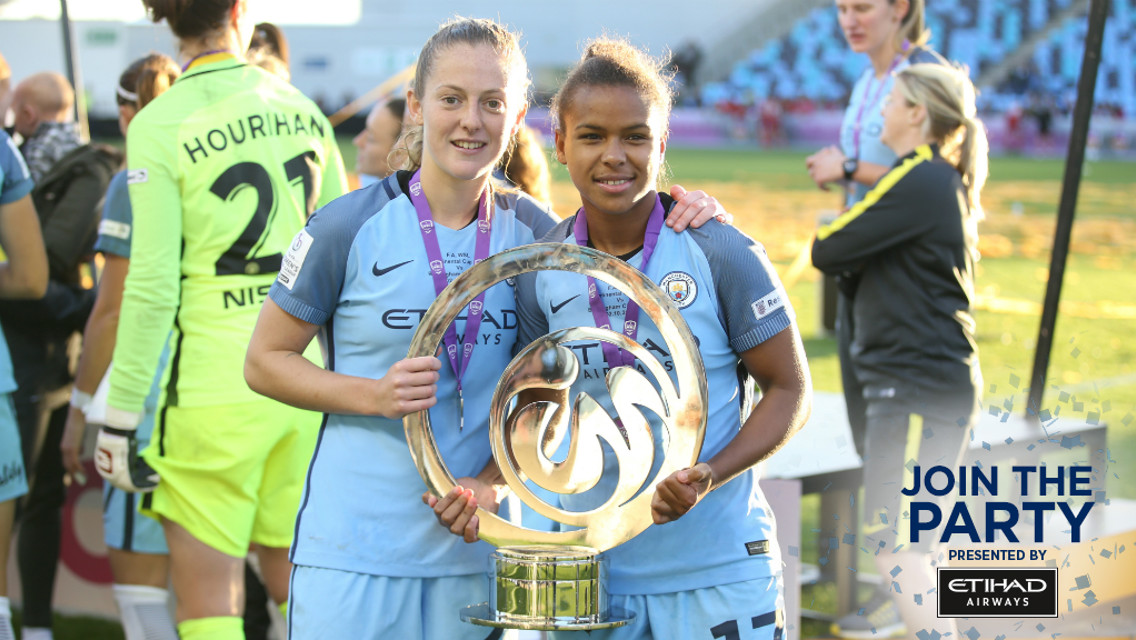 YOUNG GUNS: Keira Walsh and Nikita Parris - two key components in the Blues' double-winning success