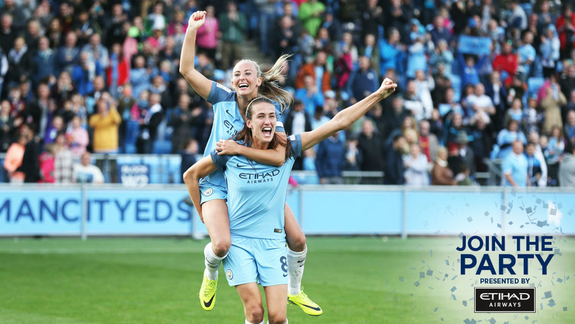 PARTY TIME: MCWFC will lift the FA WSL trophy after their game against Birmingham City Ladies.