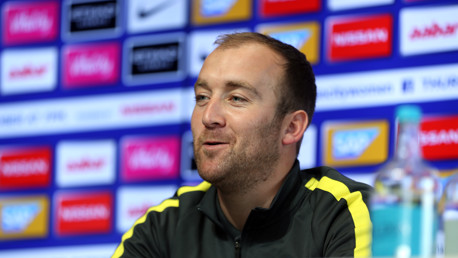MANAGER'S NOTES: Nick Cushing addresses the media ahead of Man City Women's first Champions League game