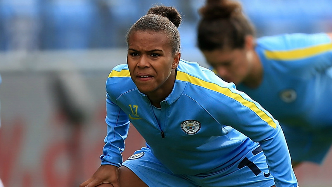 EYES FORWARD: Nikita Parris in full focus