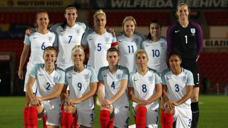 LIONESSES: Plenty of Man City representation in the England Women line up