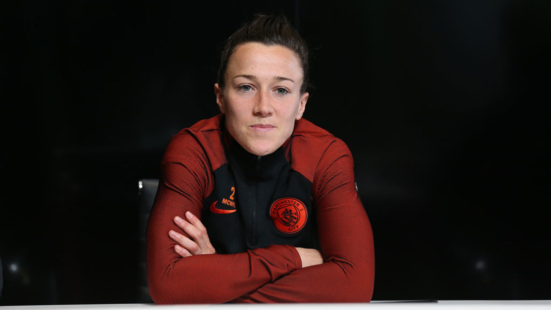IN FOCUS: Lucy Bronze addresses the media