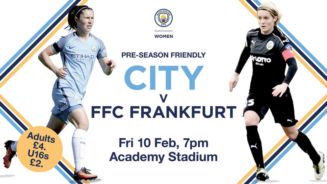 TOUGH TEST: City will play four-time Champions League winners Frankfurt in a friendly