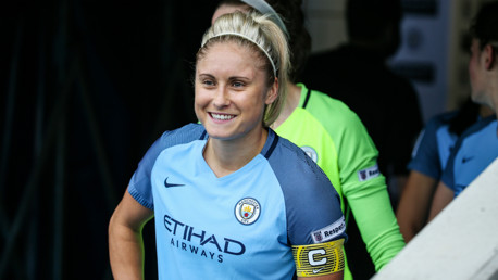 SKIPPER: Steph Houghton is excited to lead the team out at Wembley