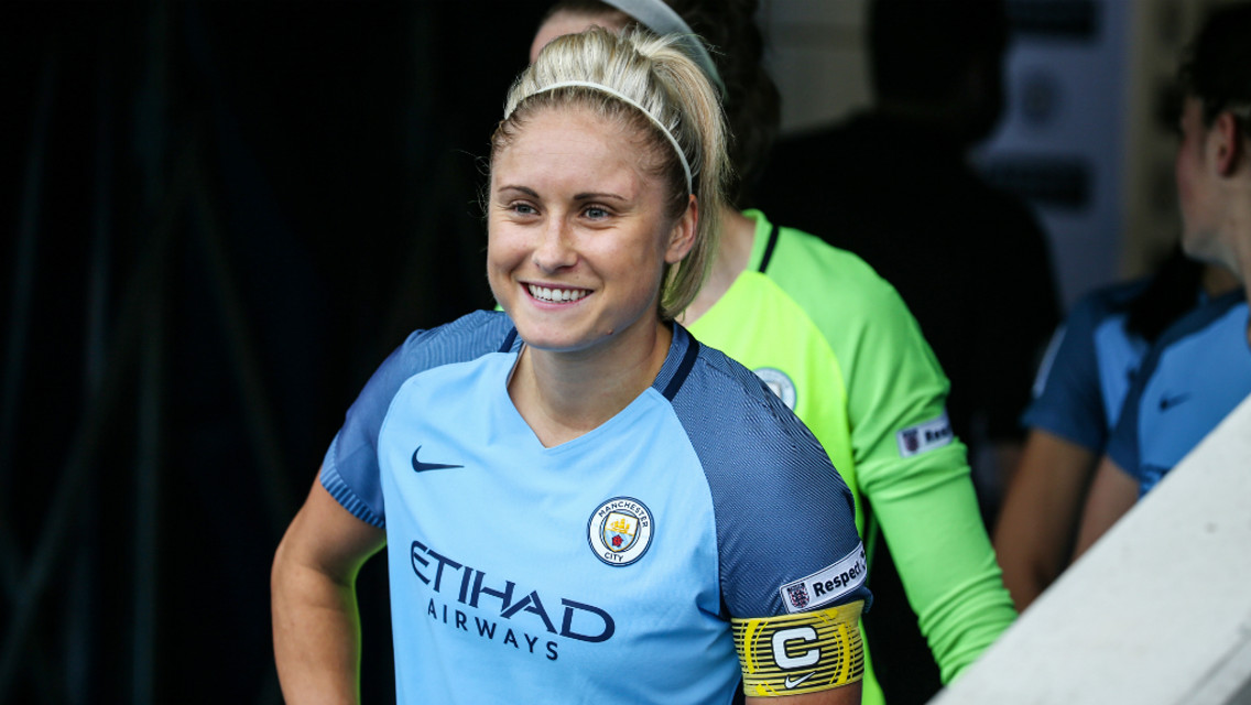 SKIPPER: Steph Houghton is excited to lead the team out at Wembley
