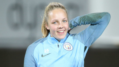 'KEEPING FOCUSED: Ellie Roebuck is enjoying learning from the best