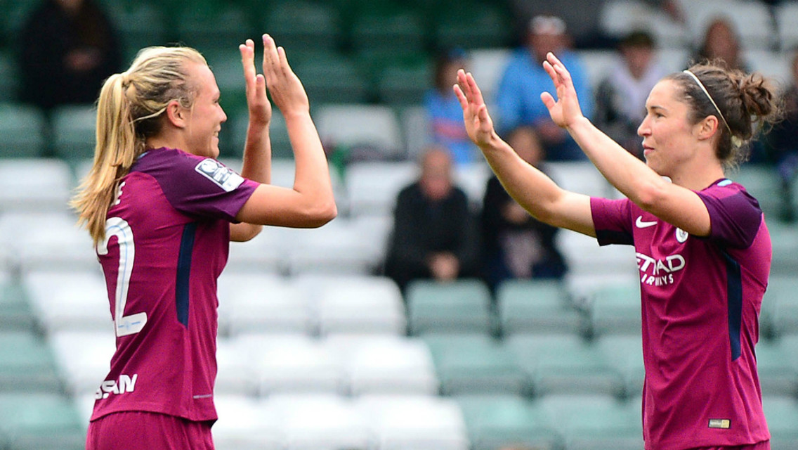 GREAT SCOTS: Claire Emslie and Jane Ross celebrate