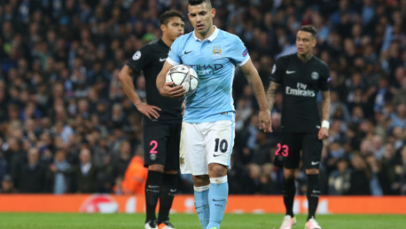 ON THE SPOT: But Sergio missed from 12 yards