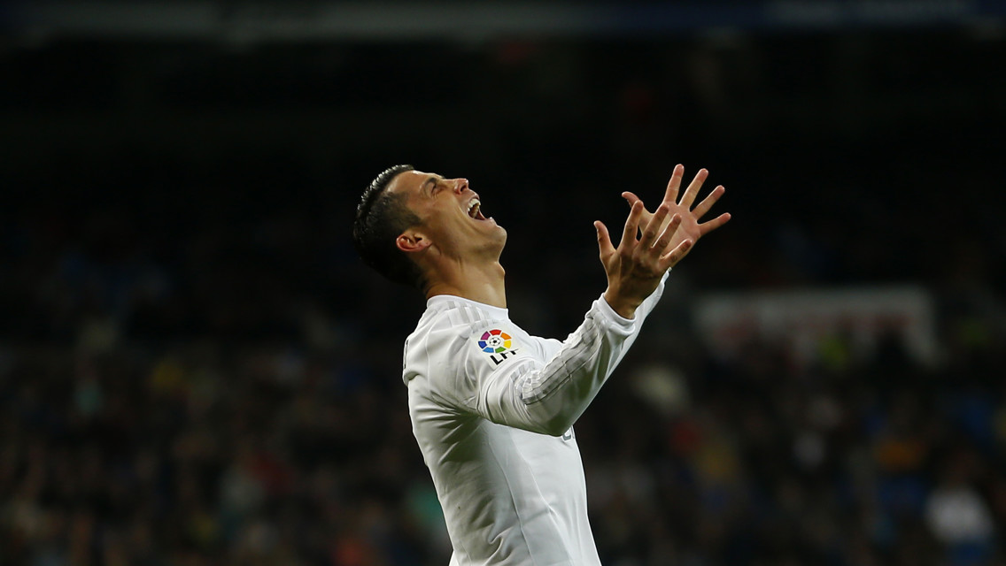 CRISTIANO: Winger limped out of last night's game.
