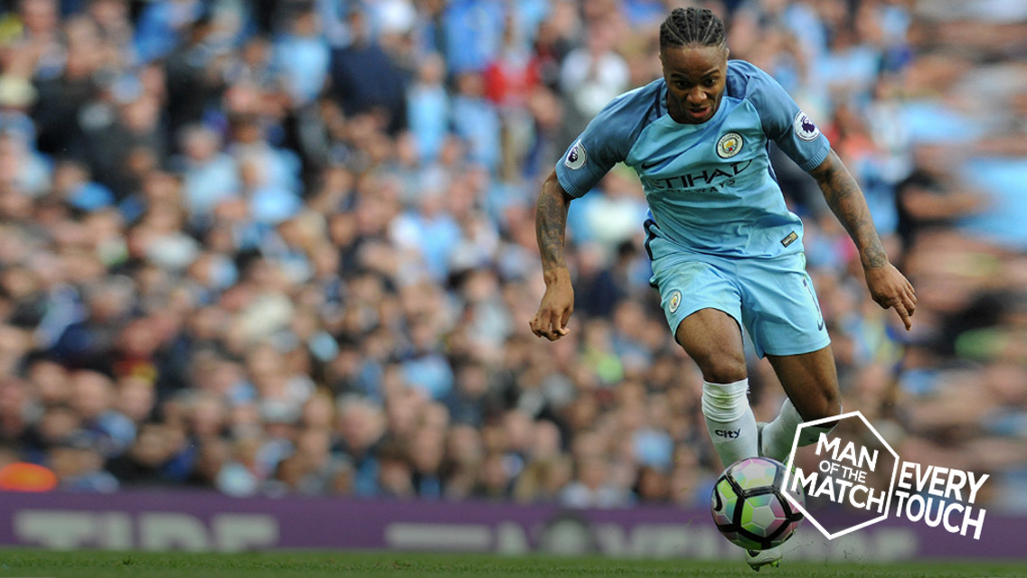 STAR TURN: Raheem Sterling wowed the Etihad crowd against Sunderland