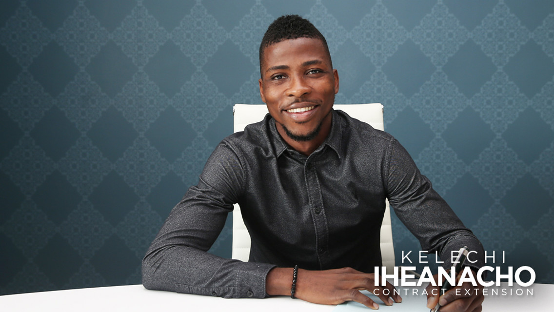 ALL SMILES: Kelechi Iheanacho has committed his long-term future to City, penning a new contract