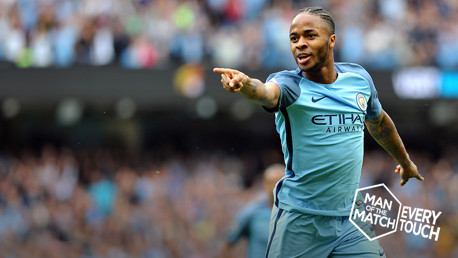 EVERY TOUCH: Sterling against West Ham
