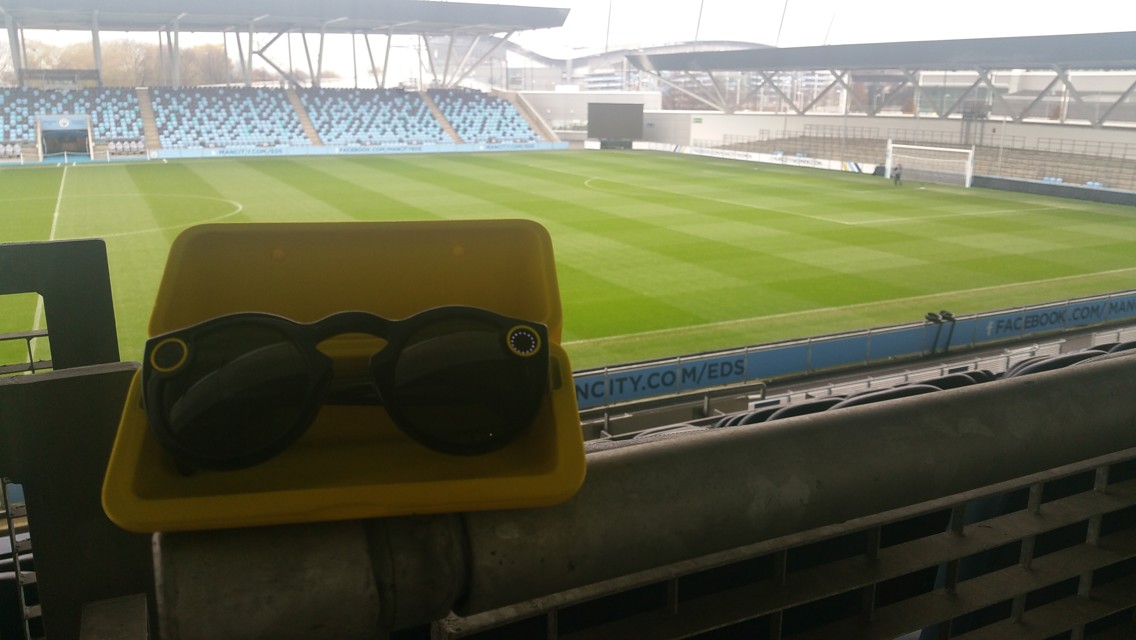 SPECTACLES: Man City has a pair of Snapchat's new point of view cam