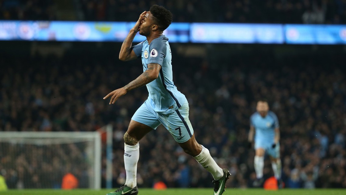 RAHEEM: Sterling work by the England winger