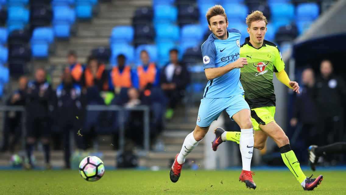 GARCIA: City's sitting midfielder ran the match from his central position