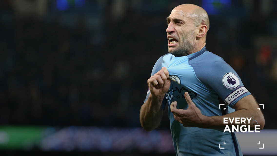 FINE FINISH: Pablo Zabaleta