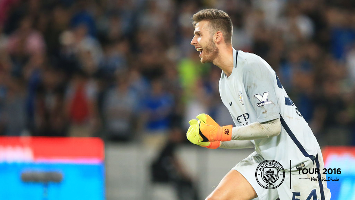 SAVE: Angus Gunn saves the day for City!