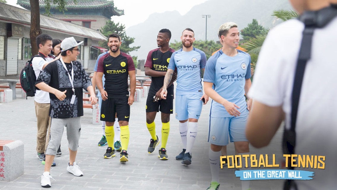 Social reaction: Football Tennis on the Great Wall