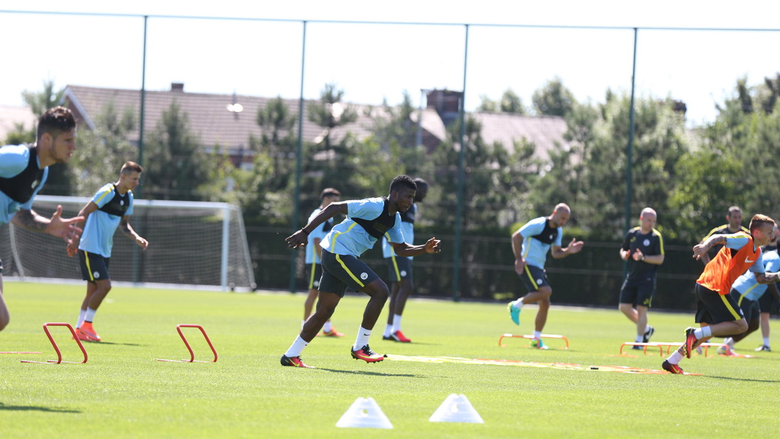 READY SET GO: Kelechi on his marks