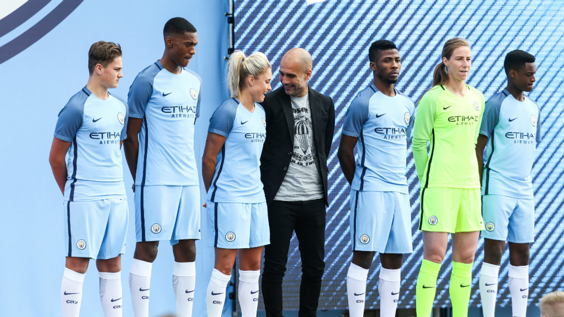 NEW ERA: The 2016/17 Nike kit was unveiled at the Cityzens Weekend event