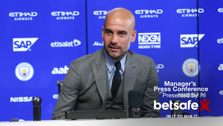 Watch: Pep Guardiola's first press conference