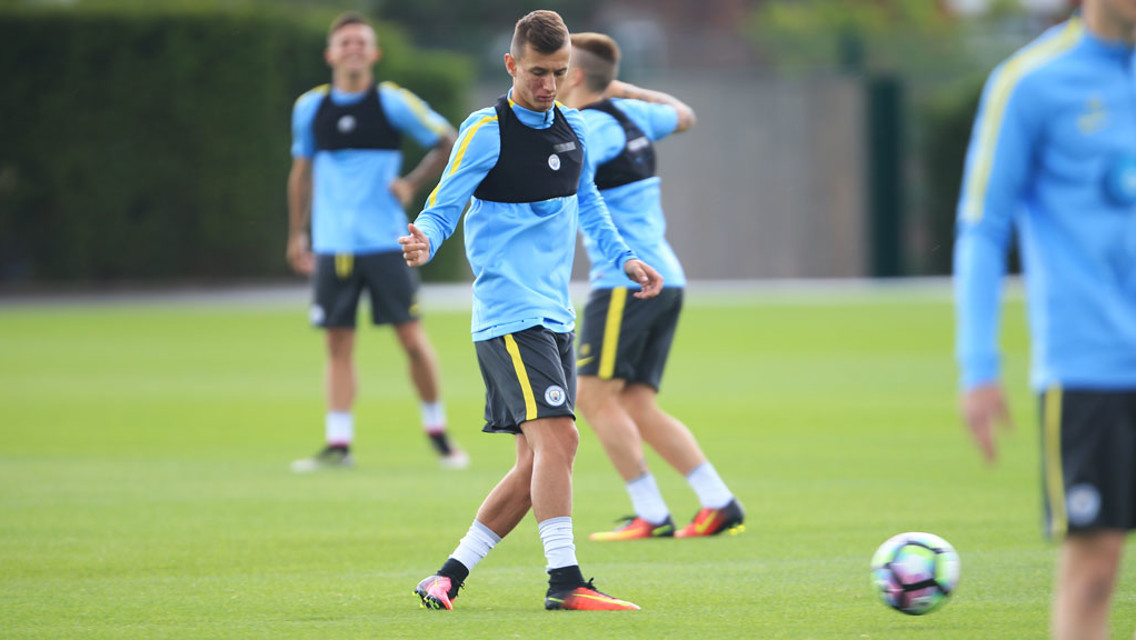 ON THE BALL: Bersant Celina in action