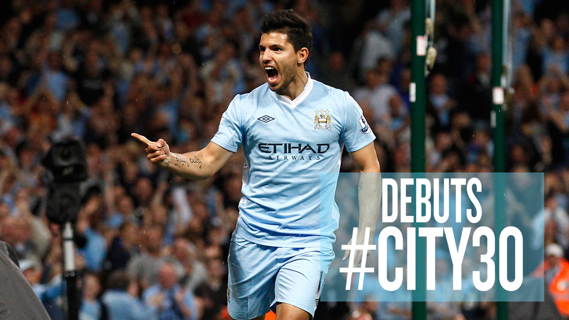 WHAT ABOUT THAT, THEN? Sergio Aguero made an immediate impact in his first competitive appearance for City at home to Swansea in August 2011