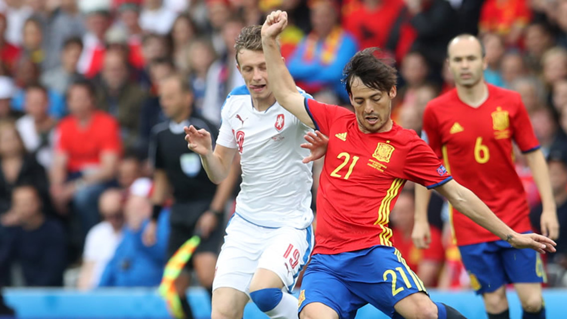 CENTURION: David wins his 100th cap