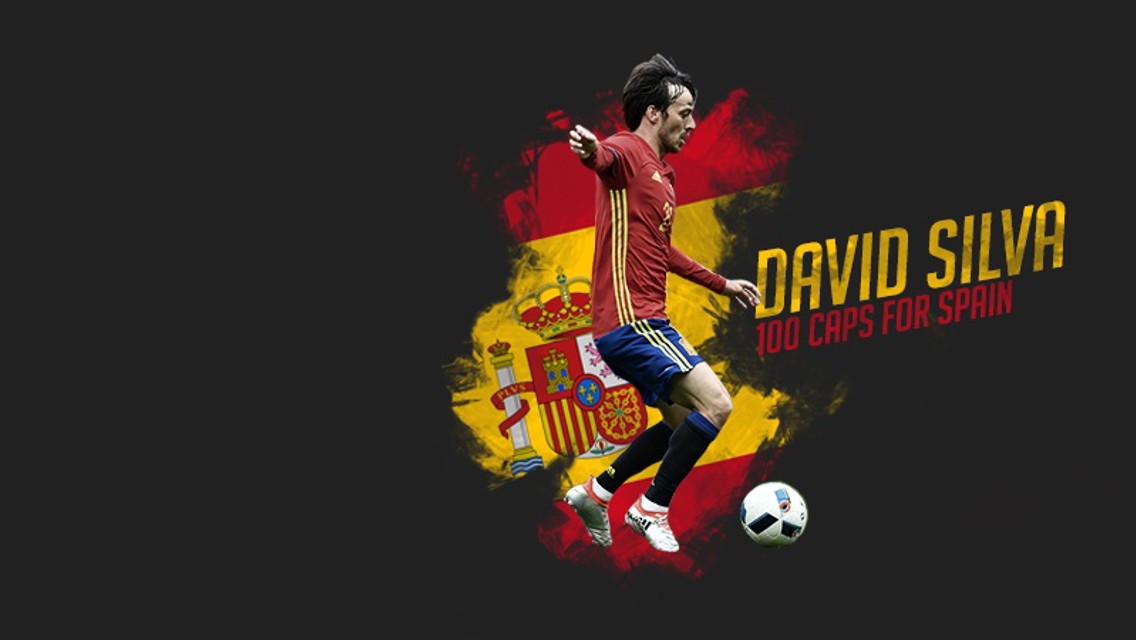 Silva: 100 caps for Spain