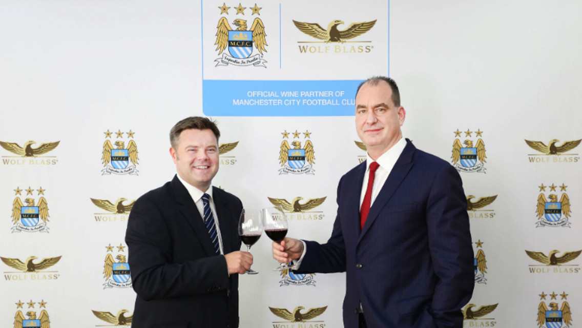 NEW DEAL: Australian wine brand, Wolf Blass, partner with Manchester City.