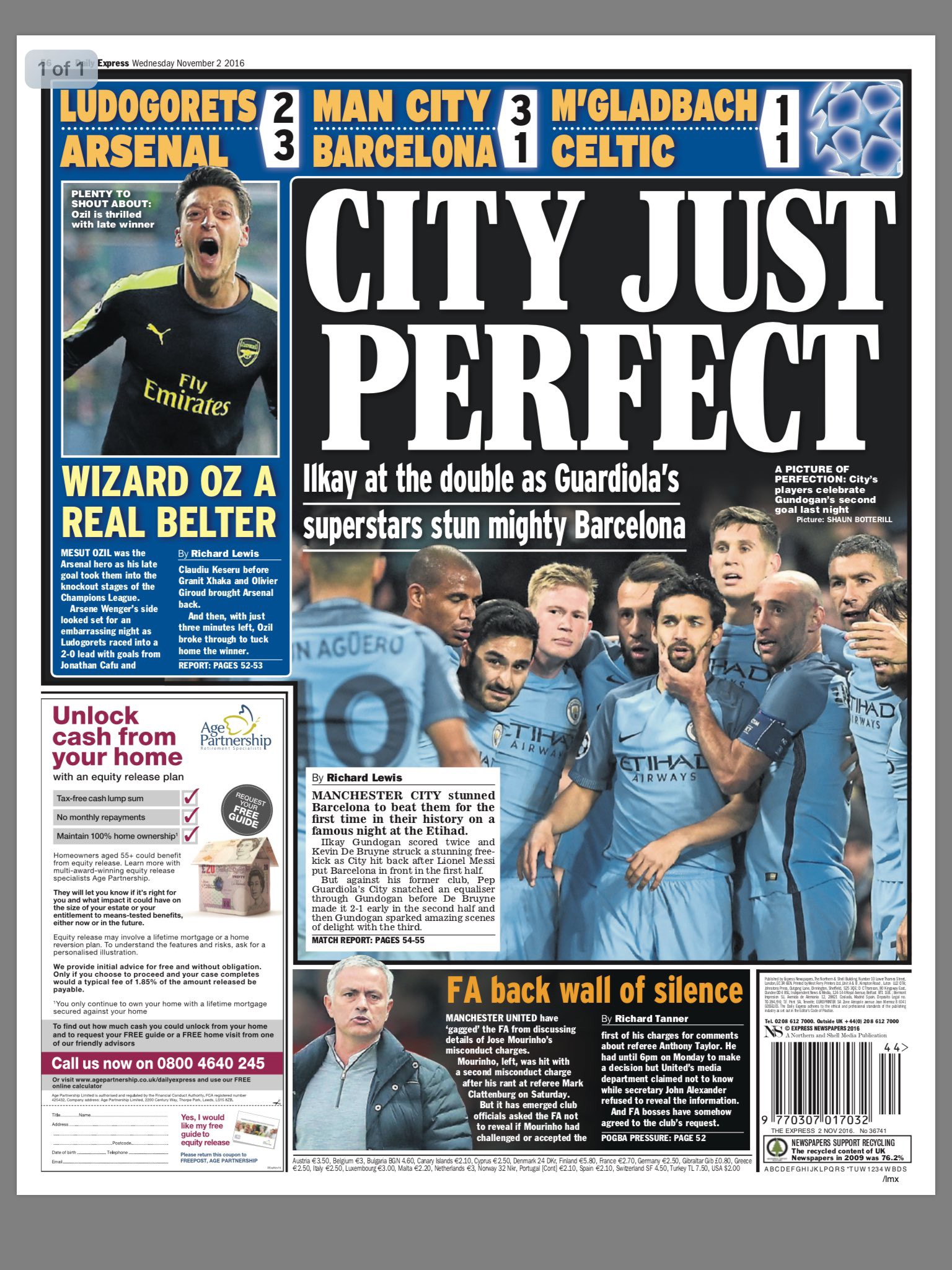 CITY JUST PERFECT: The Express