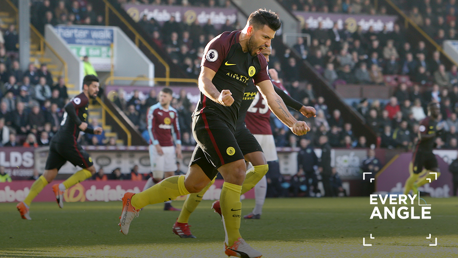 Every angle: Sergio Aguero v Burnley