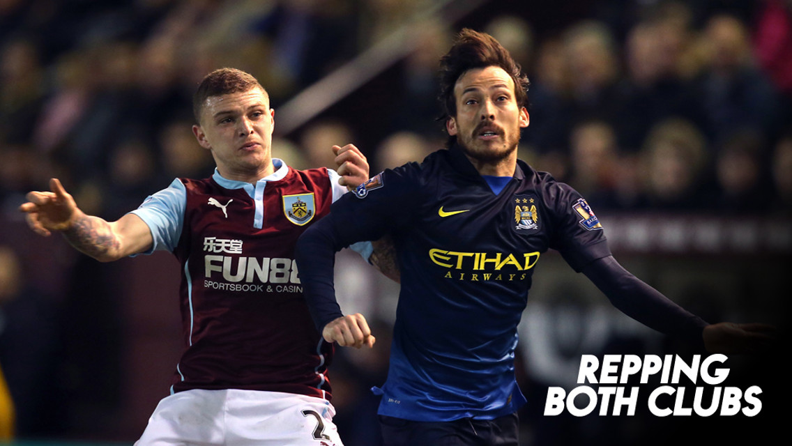 REPPING BOTH CLUBS: Burnley v City