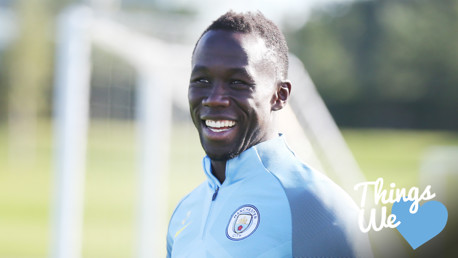 WORK HARD, PLAY HARD: Bacary Sagna has been putting in the hard yards in the gym