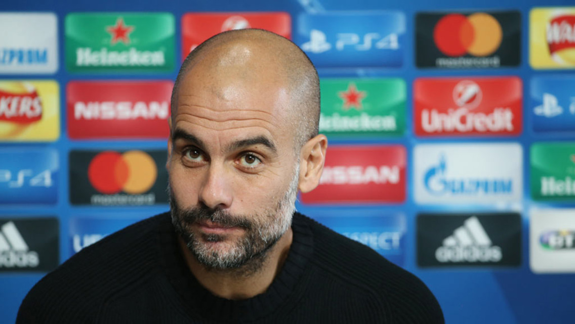 PREPARING FOR BARCA: Pep Guardiola