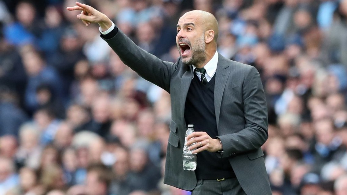 PEP: Boss sends his orders on to the pitch