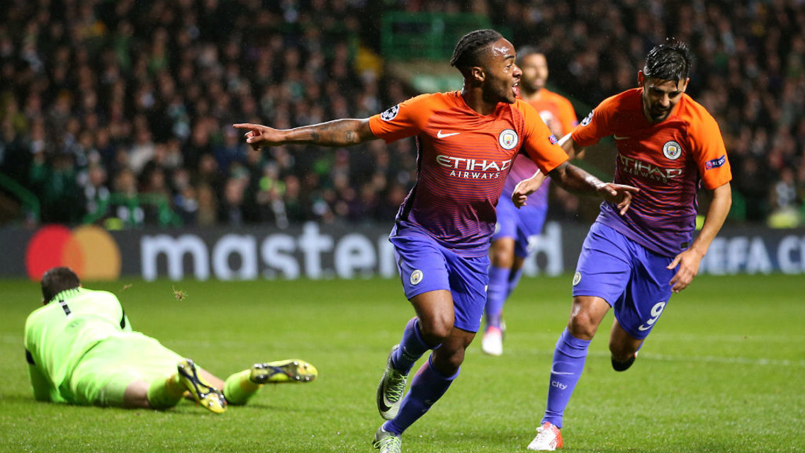 WHEELS AWAY: Raheem Sterling is enjoying life at City