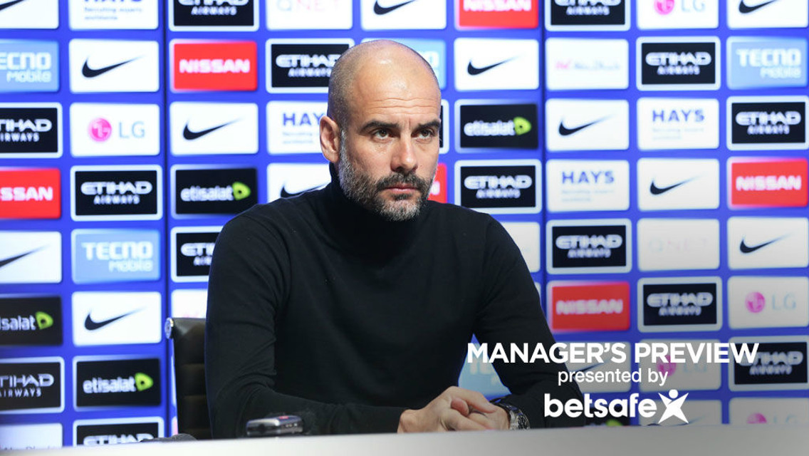 PREPARED: Guardiola and his squad face Sunderland on Sunday 