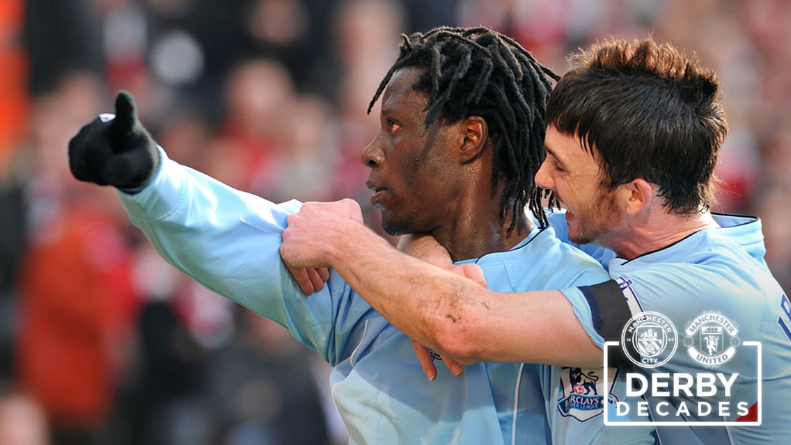 BENJANI: Scores at Old Trafford in 2008