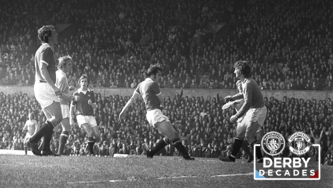 70s City: Dennis Law's back heel is one of the iconic derby moments of that era.