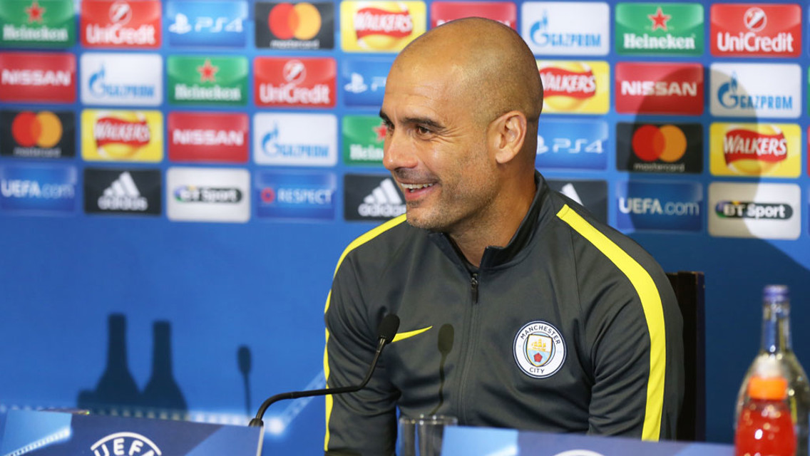 READY FOR RAUCOUS: Pep Guardiola excited to play in front of intense Celtic atmosphere