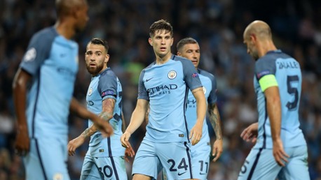 STONES: Defender making an early impact at the Etihad