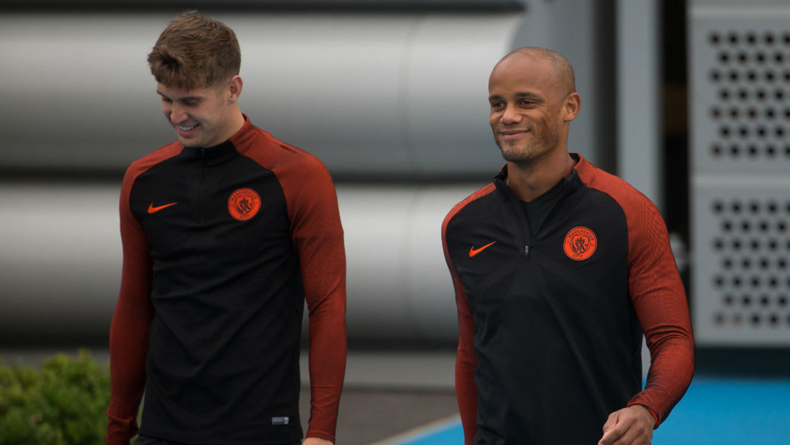 DEFENSIVE DUO: Stones and Kompany are just two of the defensive options available to Pep Guardiola