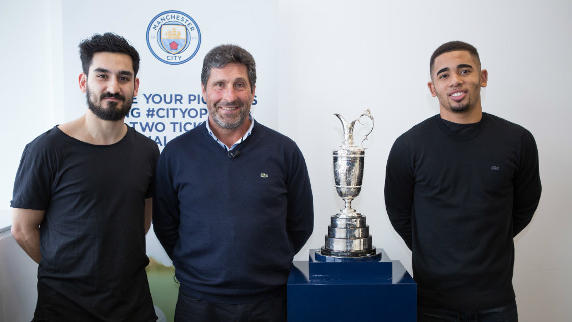 CLARET JUG: Get your photo with the famous trophy and win tickets to The Open.