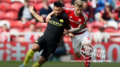 Every Touch: Sergio Aguero v Boro