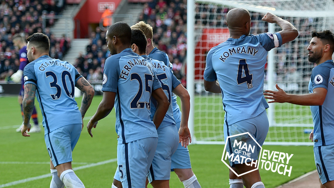 EVERY TOUCH: Relive the skipper's Man of the Match performance against Southampton