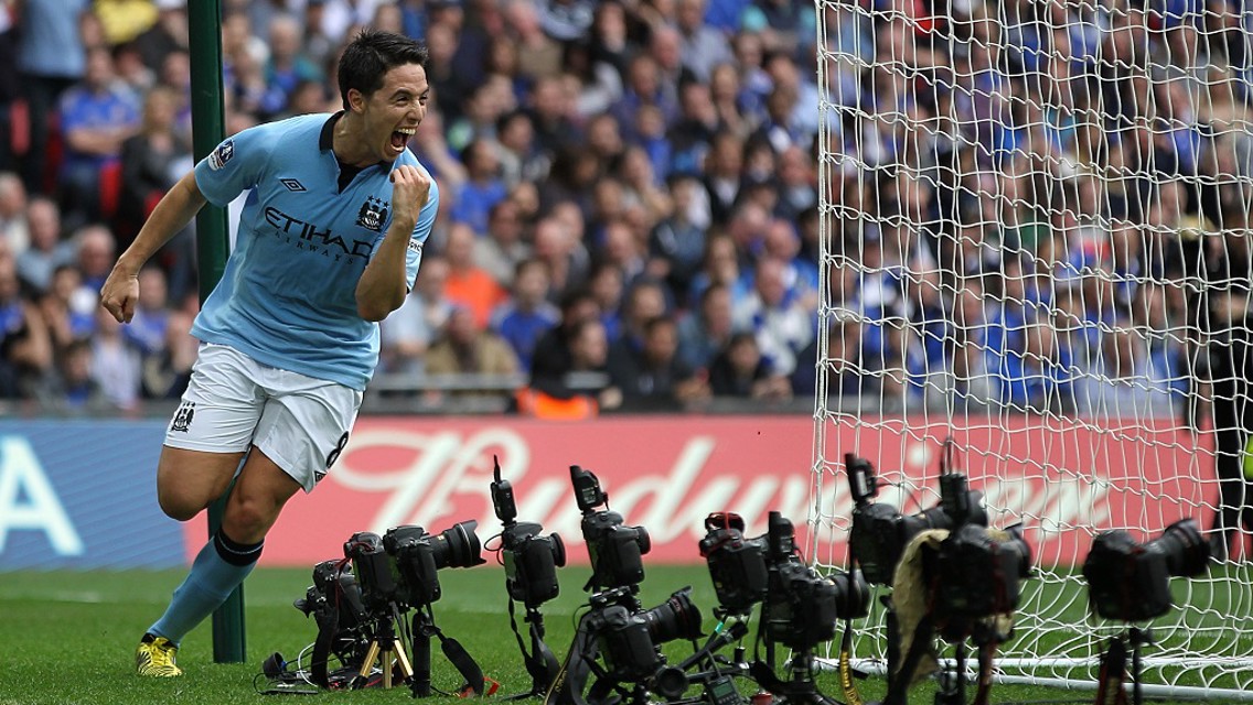 SAMIR! Nobody celebrated a goal quite like Mr Nasri...