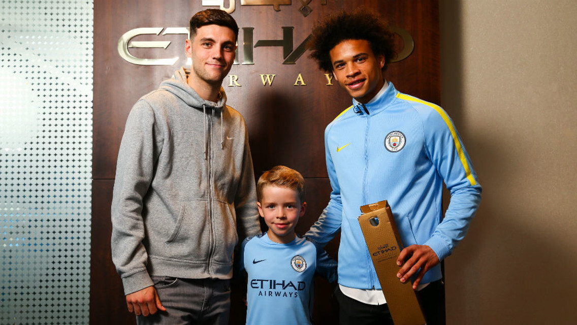 WINNER: Leroy Sane was voted Etihad Airways Player of the Month for February and March.